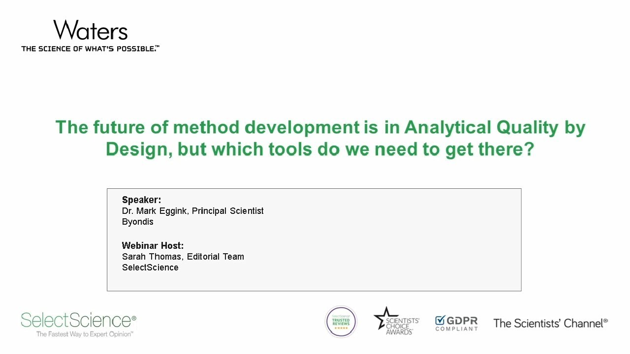 The Future of Method Development is in Analytical Quality by Design (AQbD)