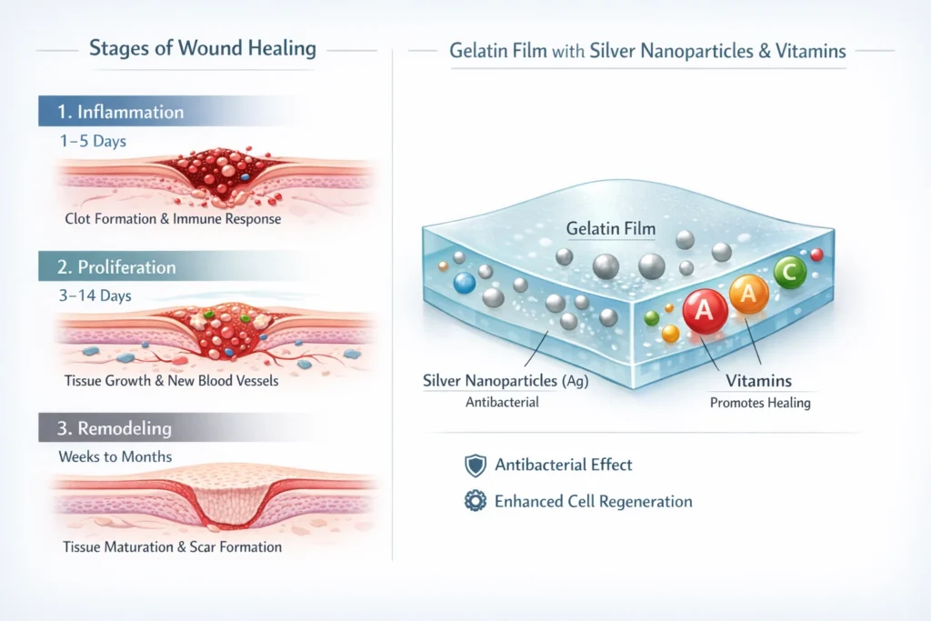 Wound Healing (webp) Gelatin-Based Nano DDS