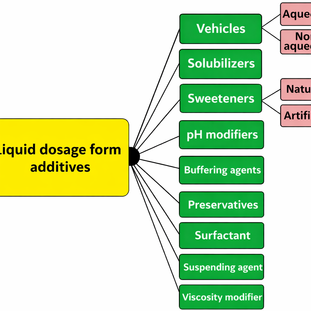 Liquid dosage form Additives Liquid dosage form Additives