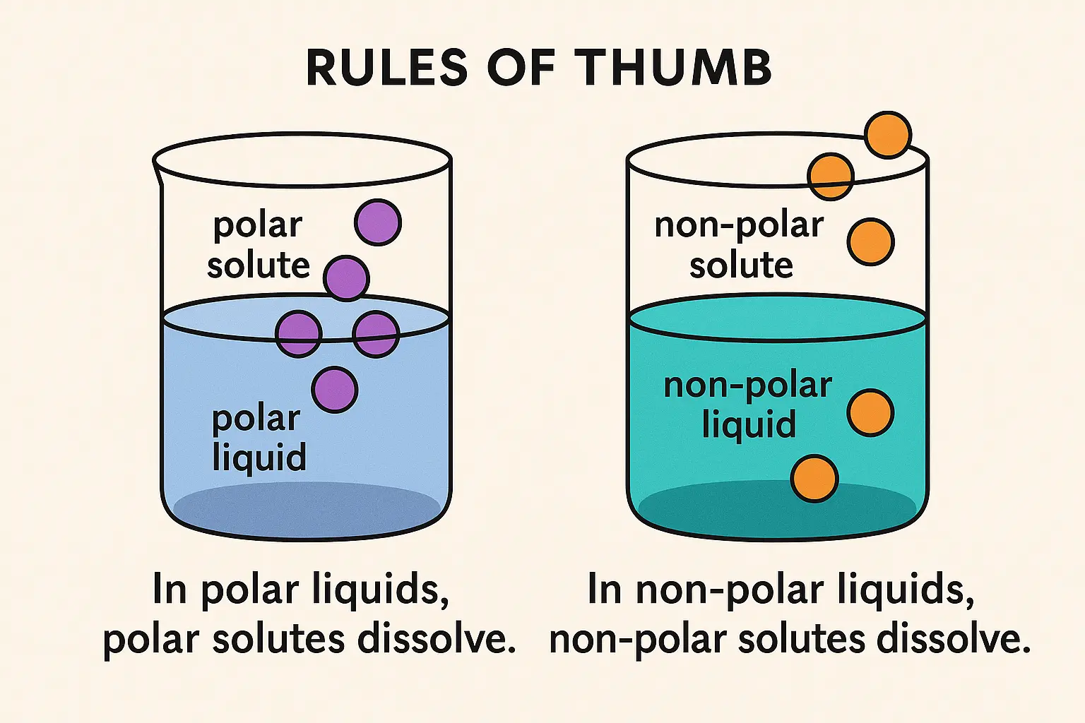 rule of thumb in solubility rule of thumb in solubility
