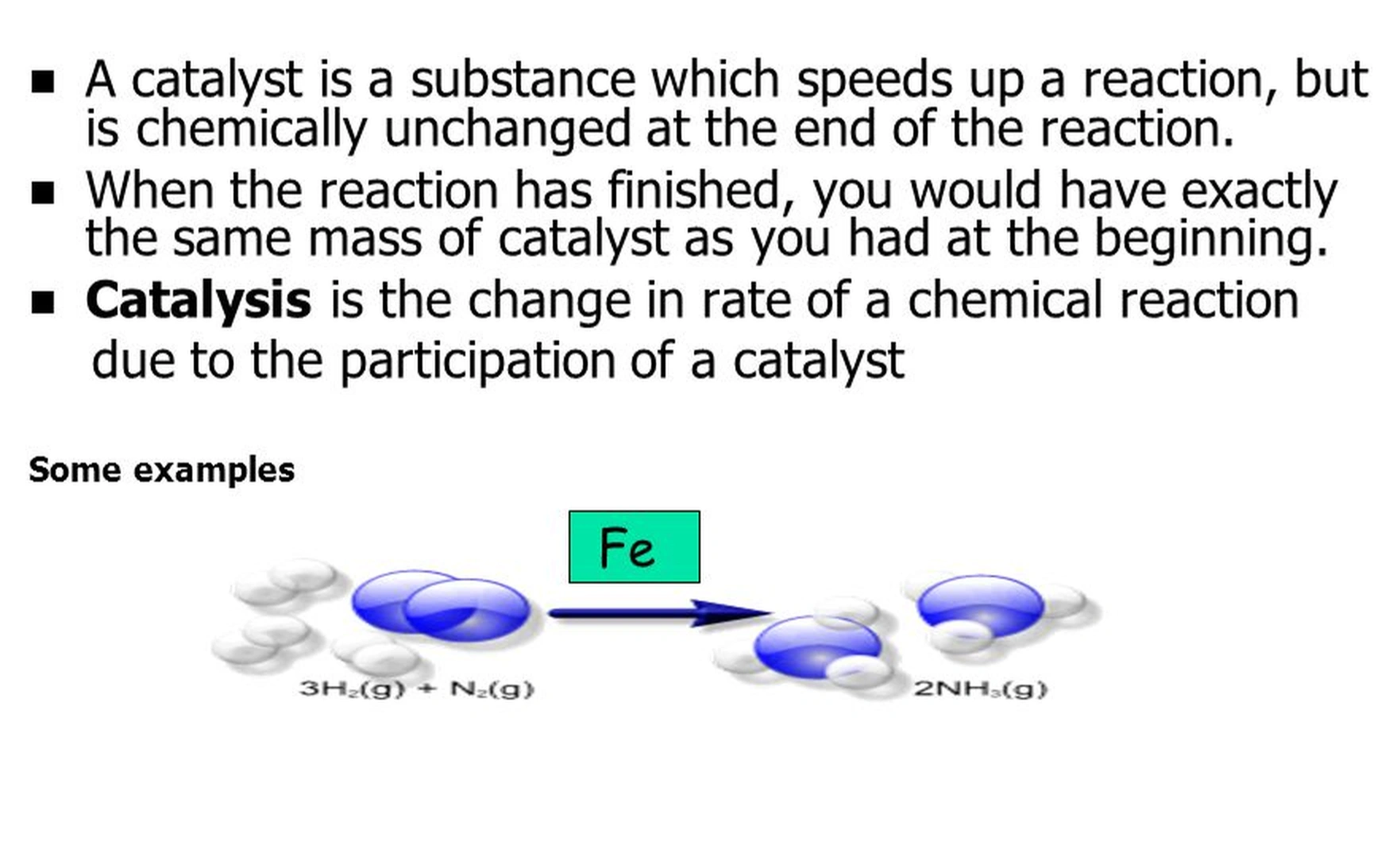 Catalyst examples Catalyst examples