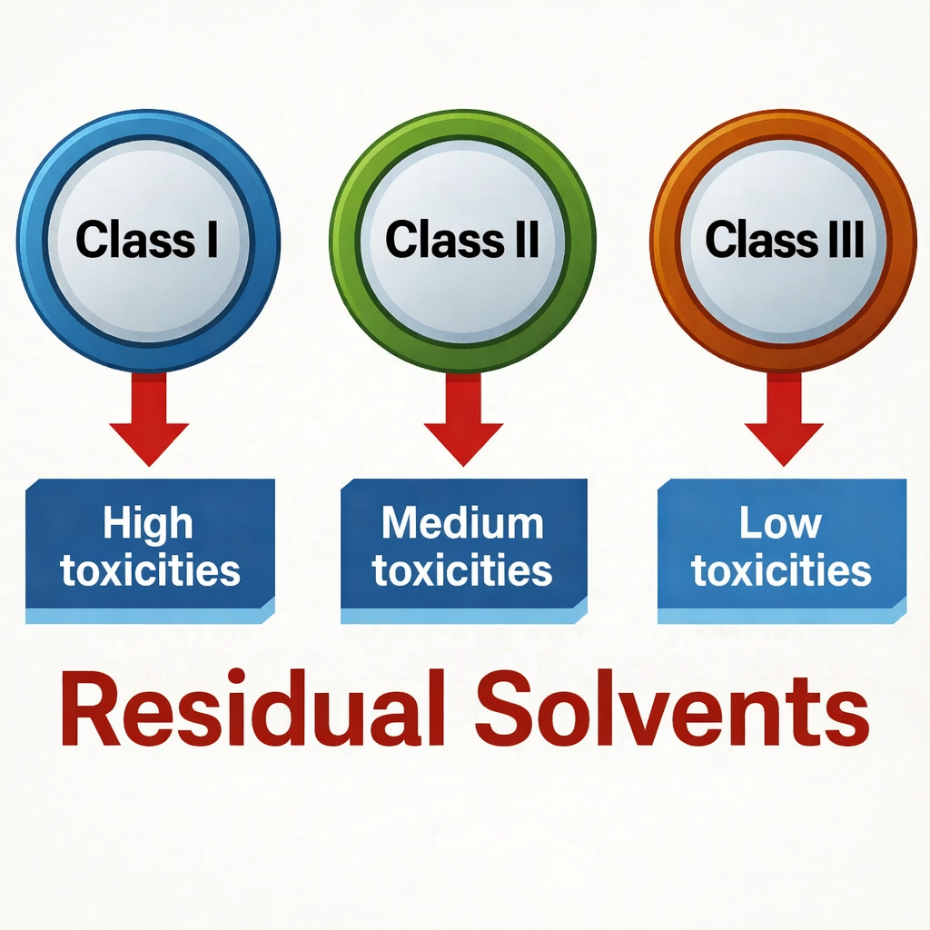 Residual solvents Classes