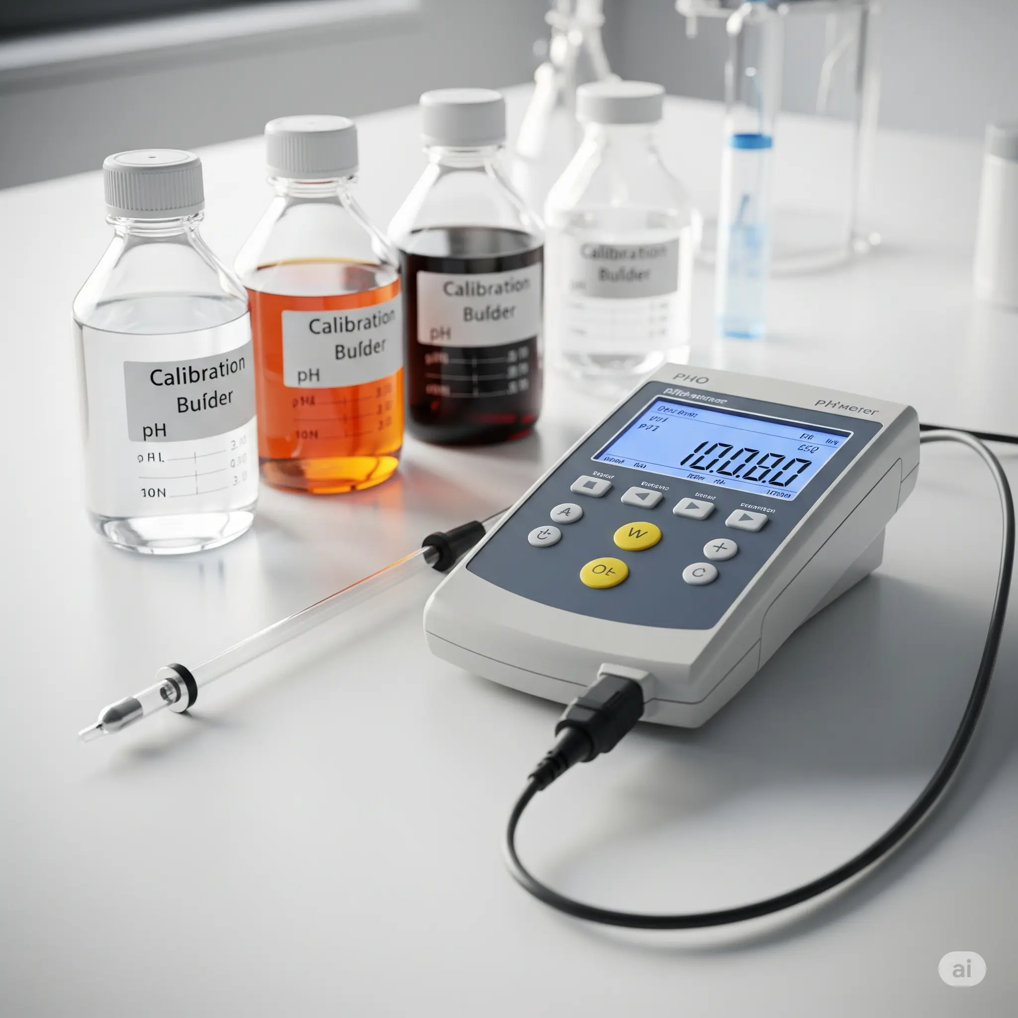 PH meter glass rod