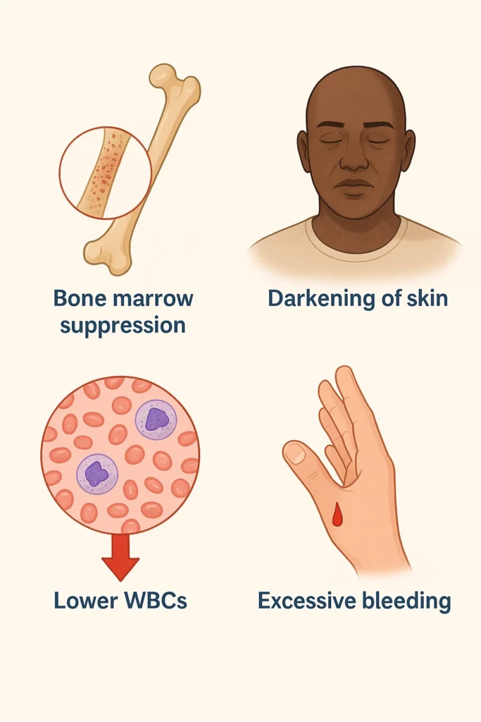 Symptoms of substandard product in heart patients