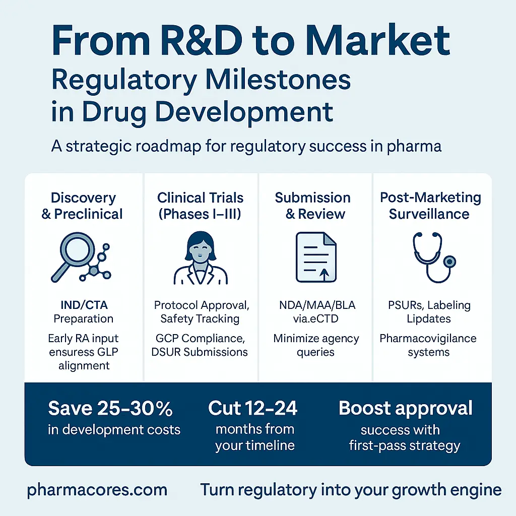 From R&D to Market Regulatory Milestones in Drug Development Lifecycle From R&D to Market Regulatory Milestones in Drug Development Lifecycle