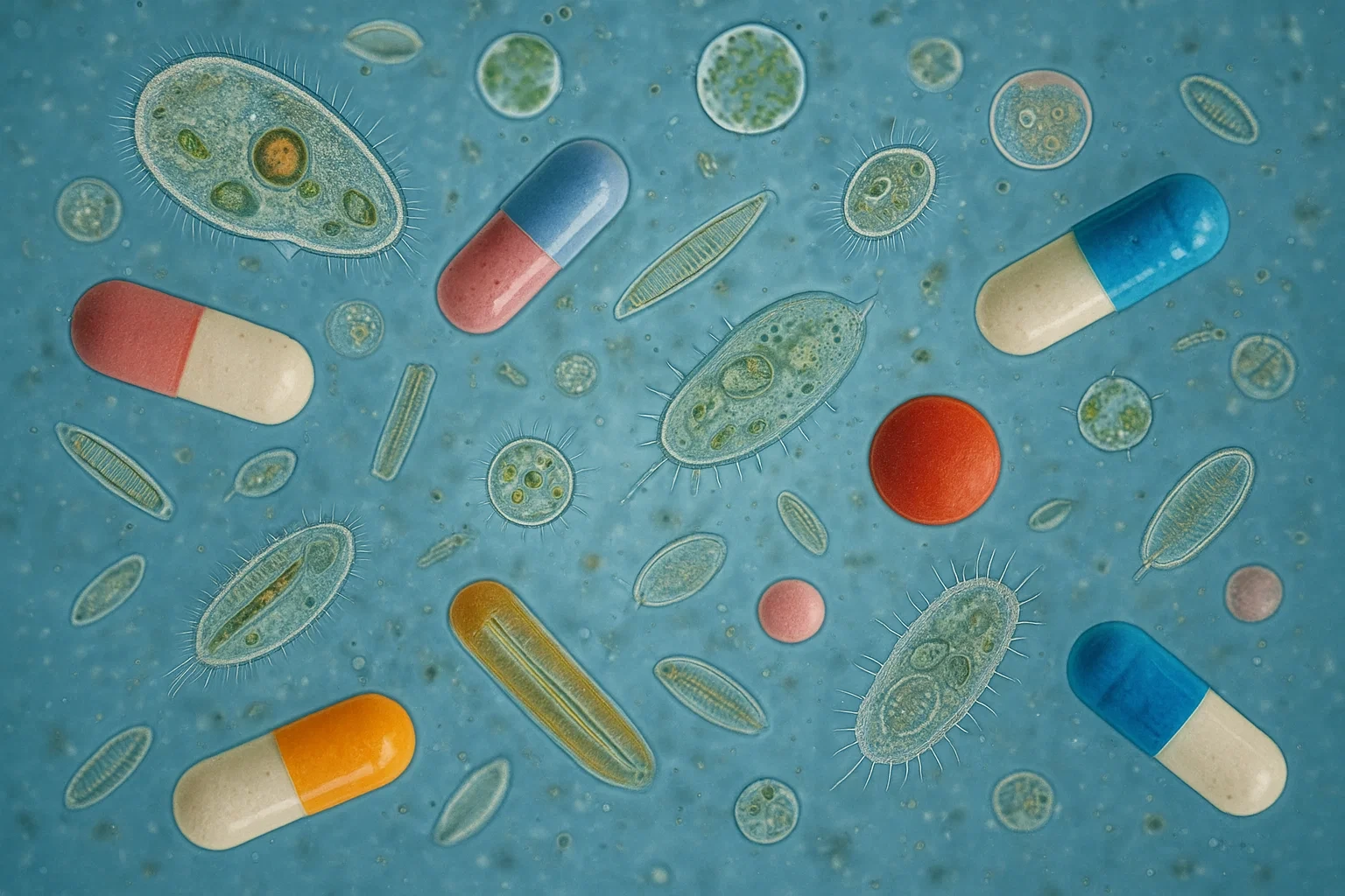 Microscopic Interaction with Pharmaceutical waste