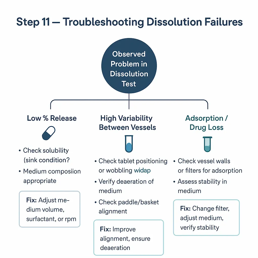 troubleshooting dissolution problems