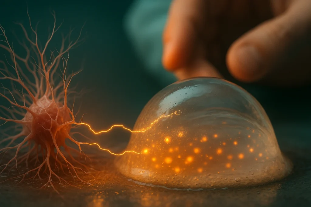 Neuroresponsive Polymer in the form of hydrogel