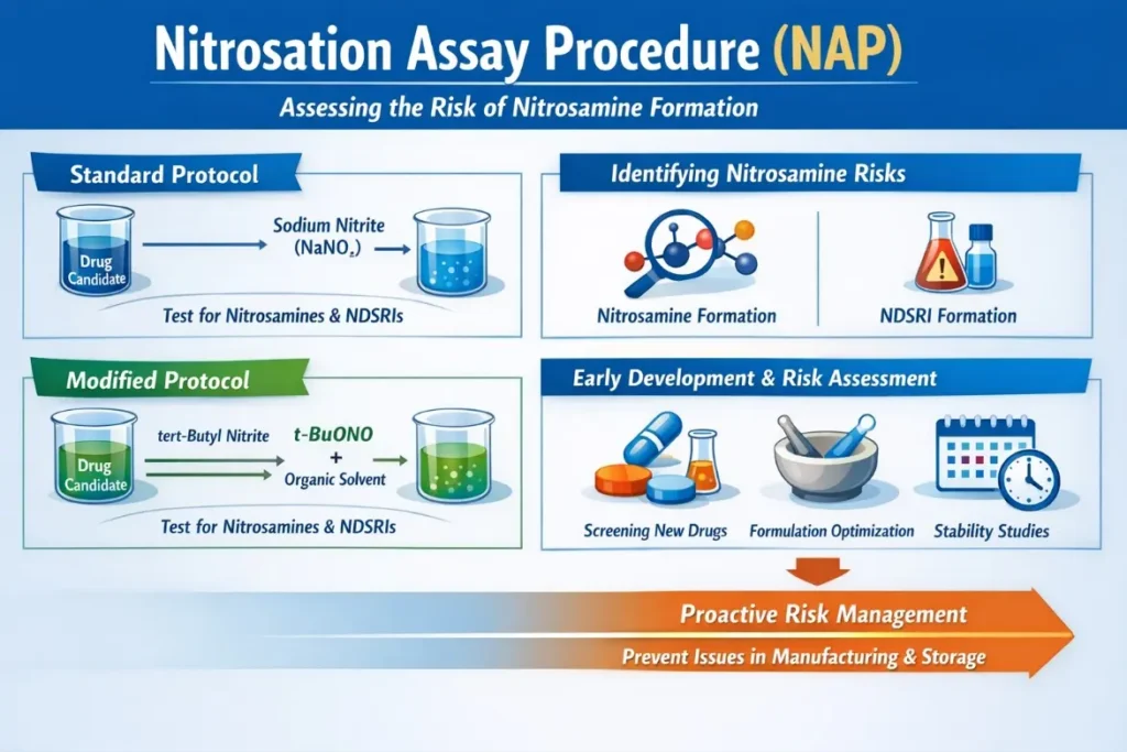 Predictive assessment 
Nitrosation assay procedure (NAP)