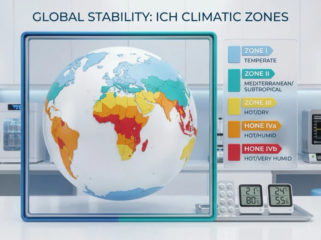 Global stability-ICH Climatic Zones