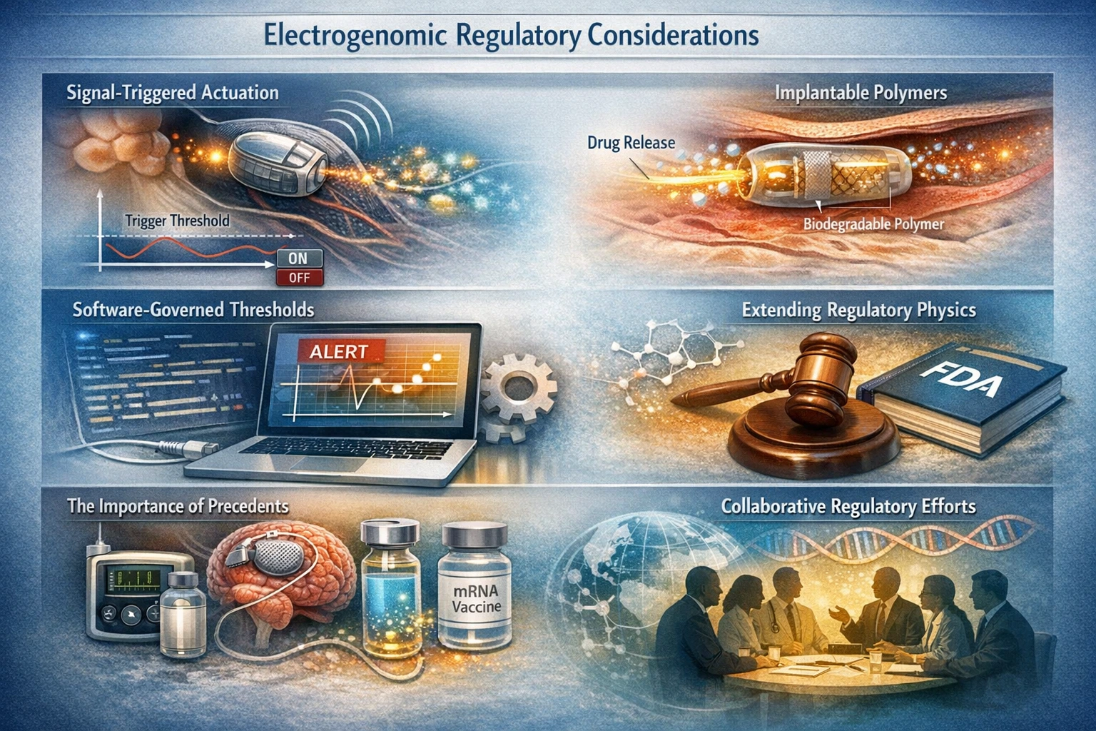 The regulatory evaluation of electrogenomic systems