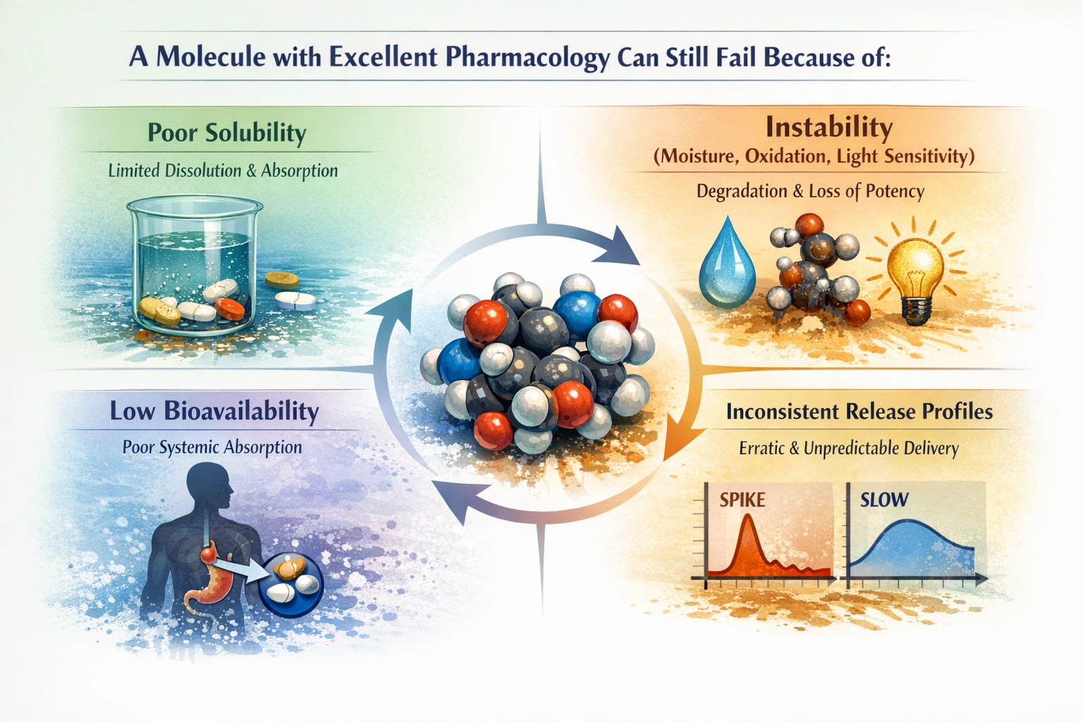 Even molecule with Excellent Pharmacology still fail